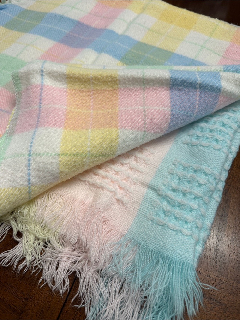 Bundle of two 90s baby blankets